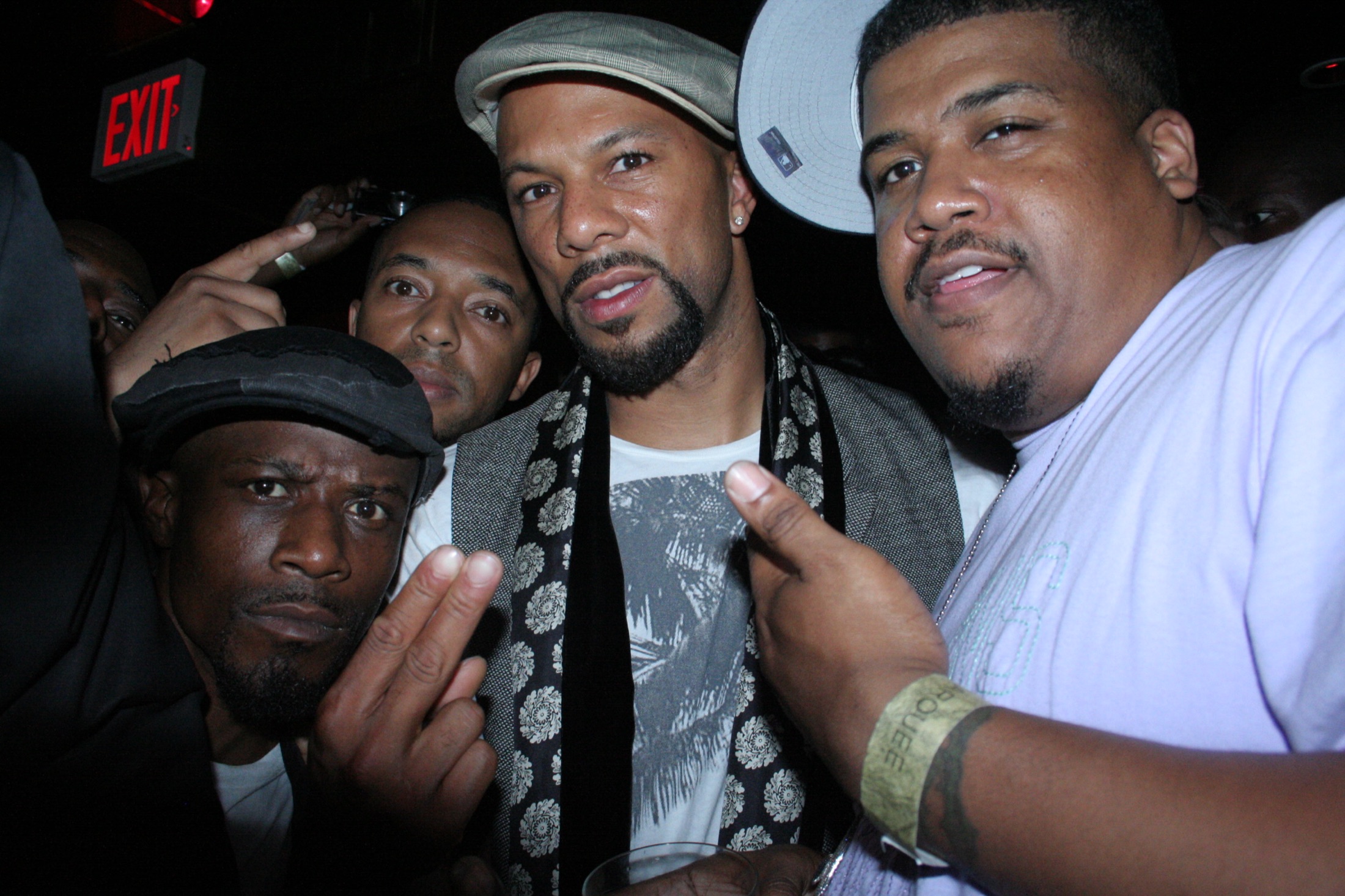 Group backstage at night, photographed by Stella Magloire